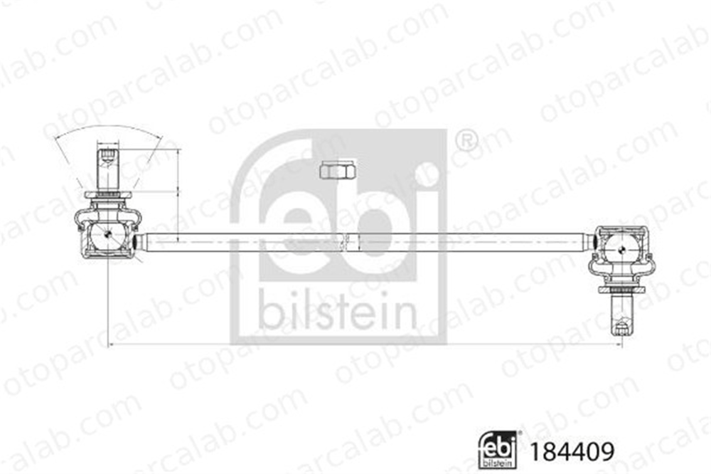 FEBI BILSTEIN 184409 Viraj Demir Askı Rotu Ön Sağ veya Sol TOYOTA COROLLA Sedan LEXUS UX 4882047040 T488204704