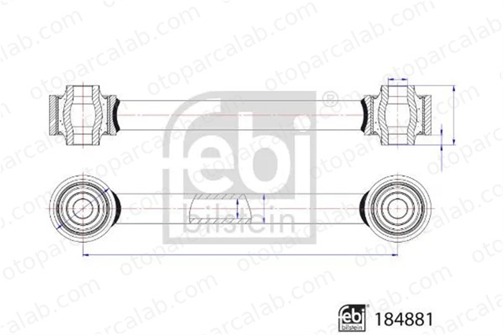 FEBI BILSTEIN 184881 Denge Kolu Arka Sağ veya Sol HYUNDAI SANTA FÉ III KIA SORENTO III 552502S110 552502S100