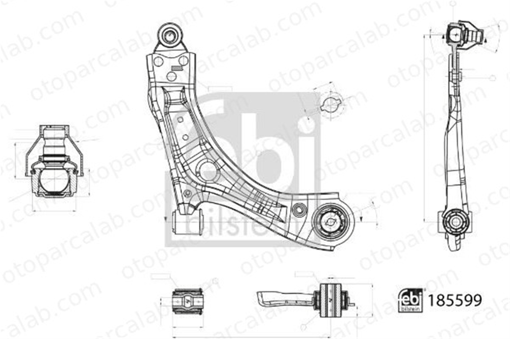 FEBI BILSTEIN 185599 Salıncak Ön Alt Sağ FORD FOCUS IV FOCUS IV Turnier 2194097 2203137