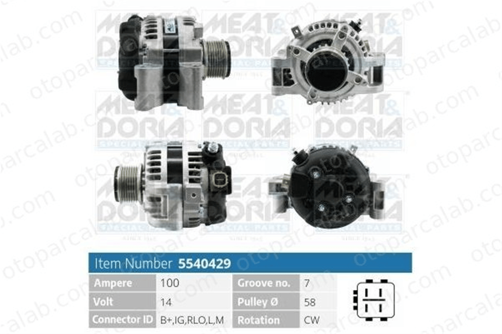FEBI BILSTEIN 188305 Alternatör TOYOTA AVENSIS Sedan AVENSIS Station wagon 270600G010 270600G011