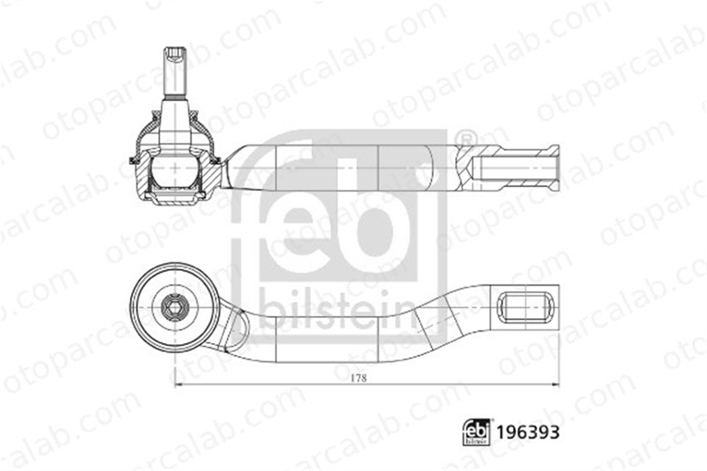 FEBI BILSTEIN 196393 Rot Başı Sol FORD RANGER 196393 1729241