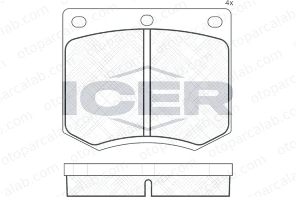 FERBE 10100 Fren Disk Balata Ön FORD TAUNUS TAUNUS 17M II 1502370 GBP90216