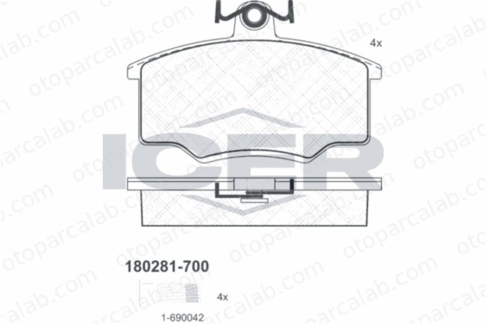 FERBE 13500 Fren Disk Balata Ön AUDI 80 B2 Sedan COUPE B2 431698151H 321615115A
