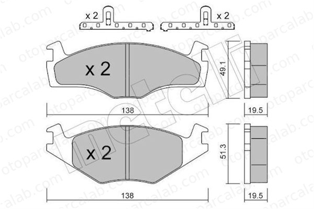 FERBE 13605 Fren Disk Balata Ön VW JETTA II GOLF II 191698151H 171698151F
