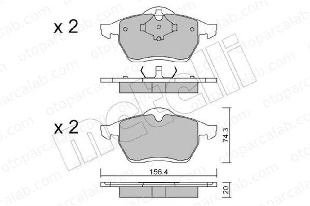 FERBE 19600 Fren Disk Balata Ön VW SHARAN FORD GALAXY I 1001095 1027703
