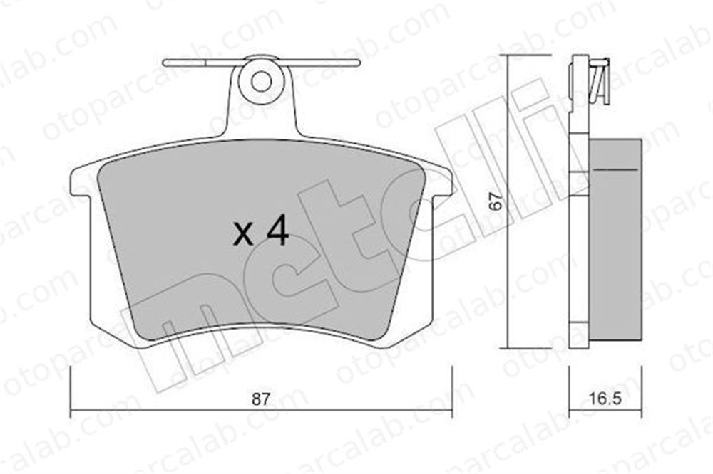 FERBE 21300 Fren Disk Balata Arka AUDI 100 C3 Sedan 100 C3 Avant 4D0698451B 60743565