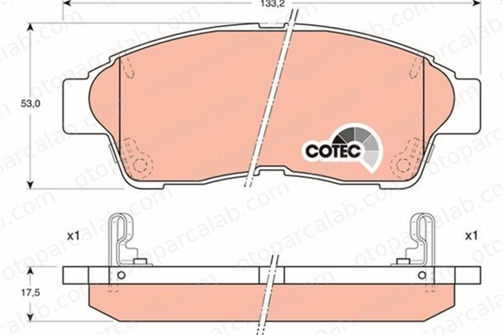 FERBE 22401 Fren Disk Balata Ön TOYOTA COROLLA COROLLA Compact 446533040 446512110