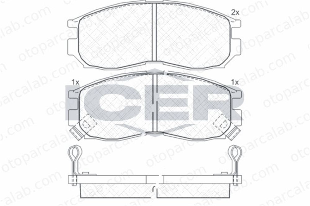 FERBE 26200 Fren Disk Balata Ön MITSUBISHI GALANT VI Sedan GALANT VI 58101M2A01 MR205143