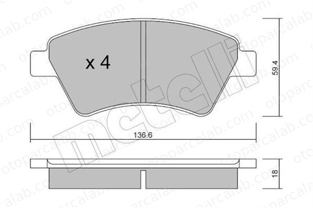 FERBE 38800 Fren Disk Balata Ön RENAULT MEGANE II MEGANE II Station wagon 410601241R 410608713R