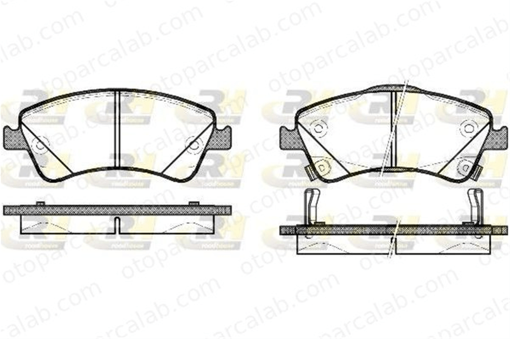 FERBE 69800 Fren Disk Balata Ön TOYOTA AVENSIS Station wagon AVENSIS Sedan 446502190 04465-02190