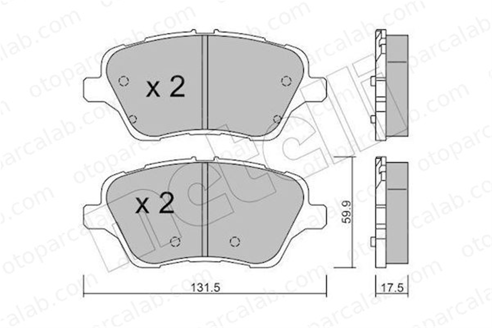 FERBE 80600 Fren Disk Balata Ön FORD B-MAX TOURNEO COURIER B460 MPV 1751951 1765066