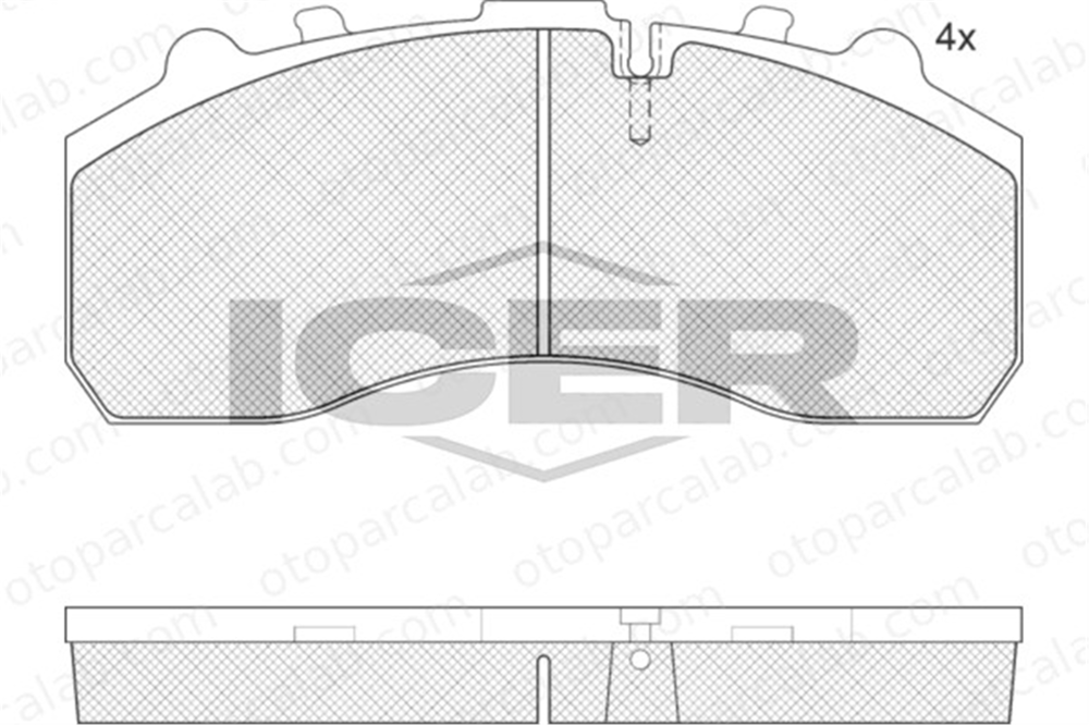 FERBE 83664 Fren Disk Balata Ön MAN F90 MERCEDES-BENZ AROCS 204552 536270020