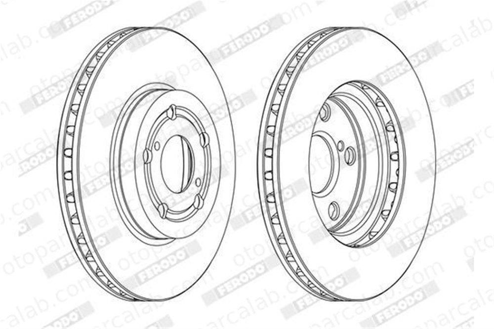 FERODO DDF1064C Fren Disk Ayna Ön Sağ ve Sol TOYOTA AVENSIS AVENSIS Liftback 4351205030