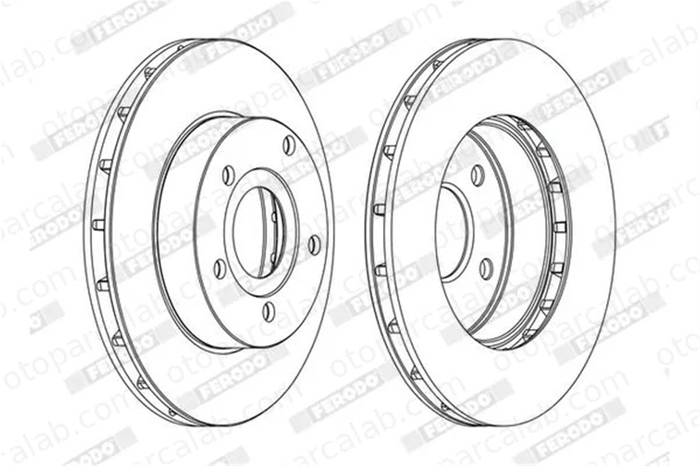 FERODO DDF1169C Fren Disk Ayna Ön Sağ ve Sol JEEP GRAND CHEROKEE II CHEROKEE 52098672 KKV5018671