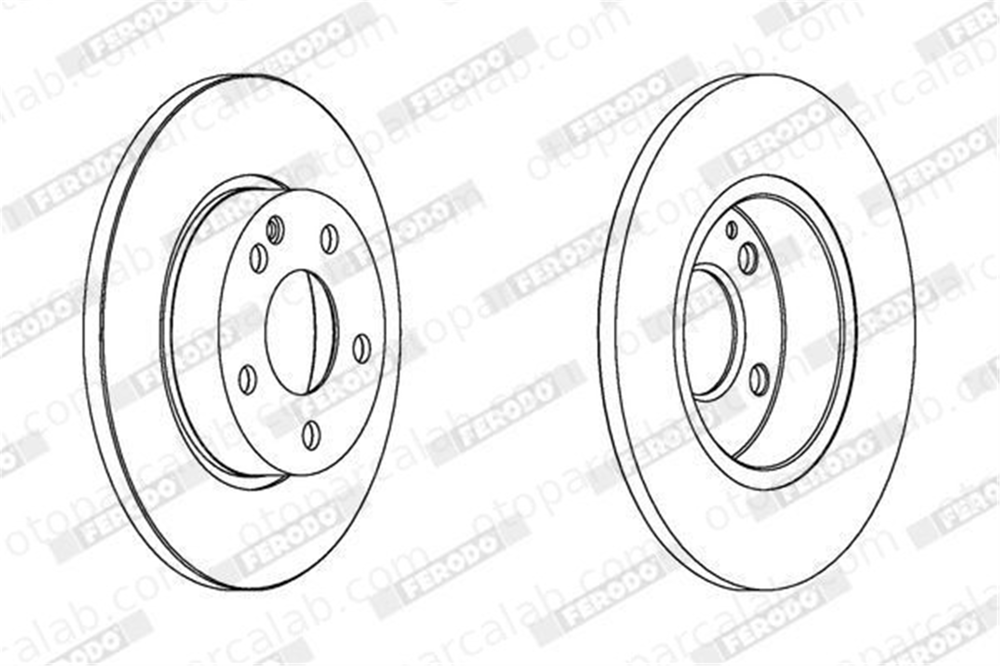 FERODO DDF1219C Fren Disk Ayna Ön Sağ ve Sol MERCEDES-BENZ A-SERISI 1694210012 A1694210012