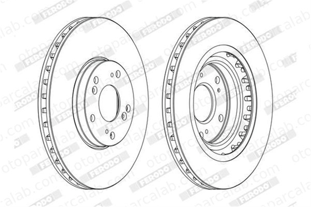 FERODO DDF1266C Fren Disk Ayna Ön Sağ ve Sol HONDA CIVIC VII Hatchback SAAB 9-3 Cabriolet 45251S6MA10 45251S6NA10