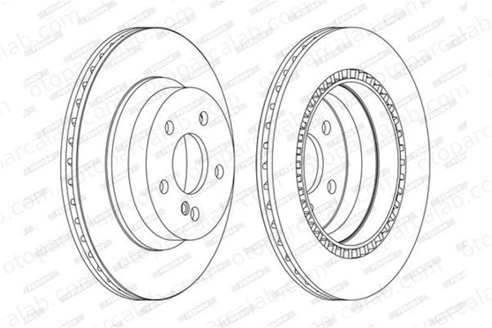 FERODO DDF1672C Fren Disk Ayna Arka Sağ ve Sol MERCEDES-BENZ E-SERISI E-SERISI T-Model A2114230912 4230912