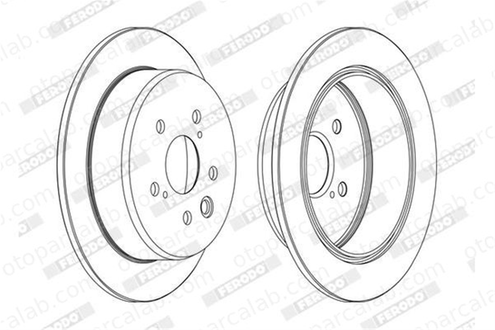 FERODO DDF1815C Fren Disk Ayna Arka Sağ ve Sol LEXUS IS II TOYOTA MARK X I 424310P010 4243130280