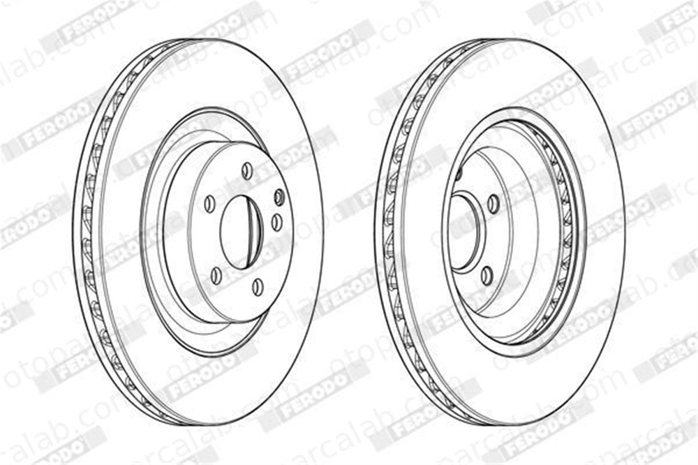 FERODO DDF1905C-1 Fren Disk Ayna Ön Sağ ve Sol MERCEDES-BENZ CLS E-SERISI 2194210112 A2194210112