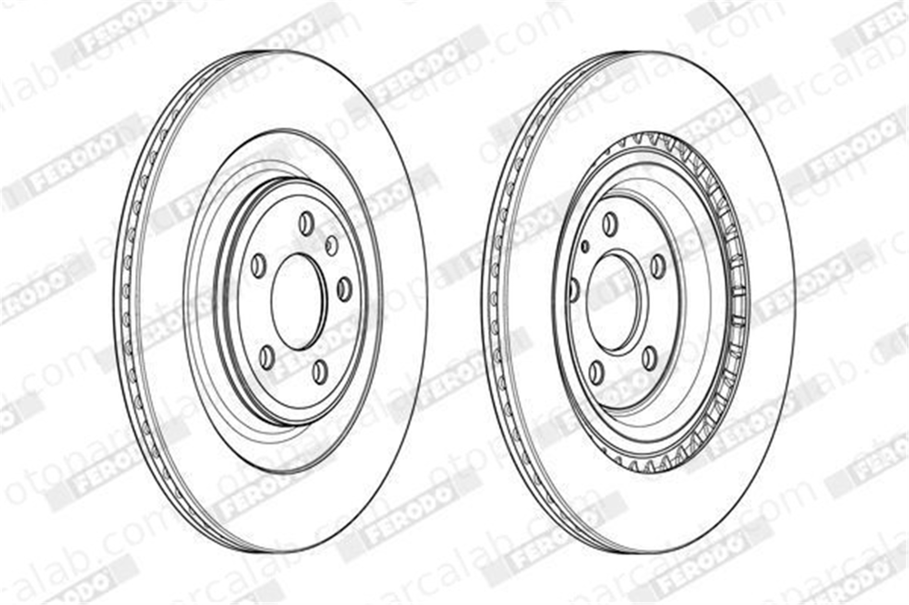FERODO DDF1990C Fren Disk Ayna Arka Sağ ve Sol AUDI A8 D4 A6 C7 4H0615301F 4H0615301K