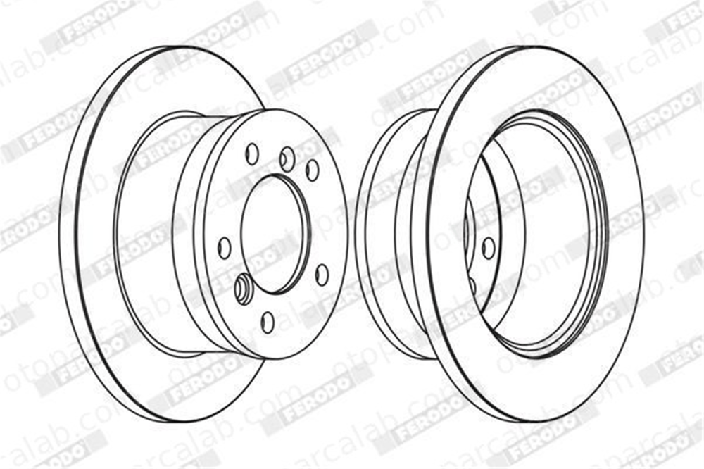FERODO FCR229A Fren Disk Ayna Arka Sağ ve Sol MERCEDES-BENZ G-SERISI SPRINTER 4-t Panelvan/Van A9024230312 2D0615601A