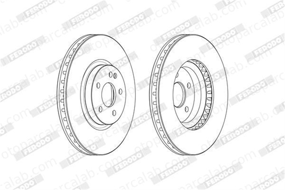 FERODO FCR379A Fren Disk Ayna Ön Sağ ve Sol MERCEDES-BENZ VITO Mixto VITO Tourer A4474210012 447421001207
