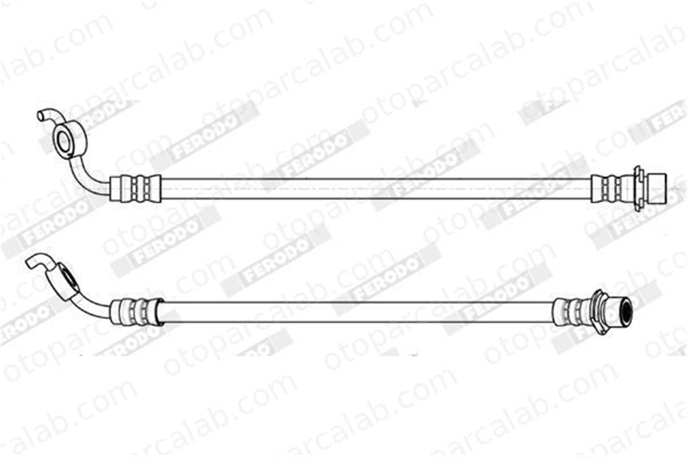 FERODO FHY2849 Fren Hortumu Arka Sol TOYOTA RAV 4 III FHY2849 9094702F52
