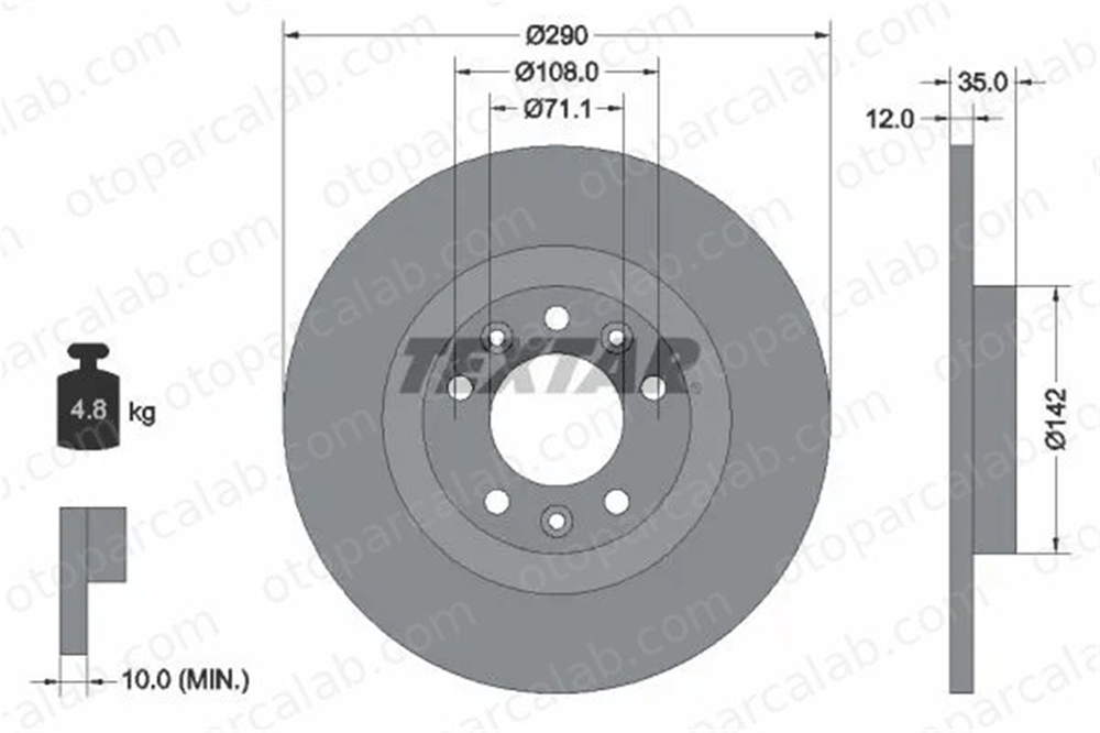 FIAT ORJINAL 155253915 Fren Disk Ayna Arka Sağ ve Sol PEUGEOT 5008 II CITROËN C4 PICASSO II 155253915 1609583080