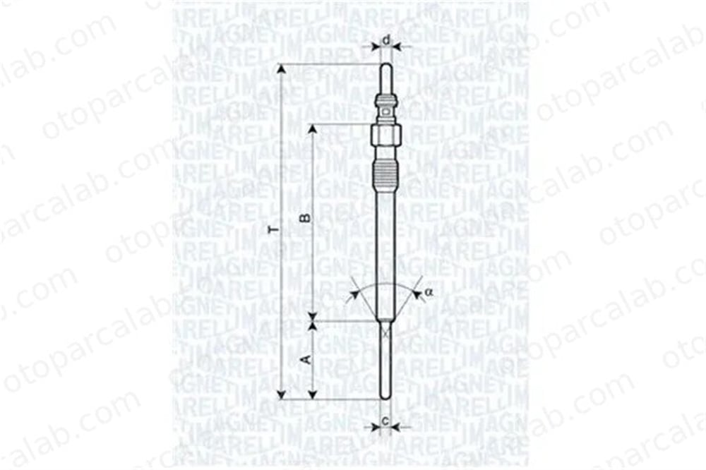 FIAT ORJINAL 55210051E Isıtma Bujisi FIAT PANDA PUNTO 55210051E 55664219