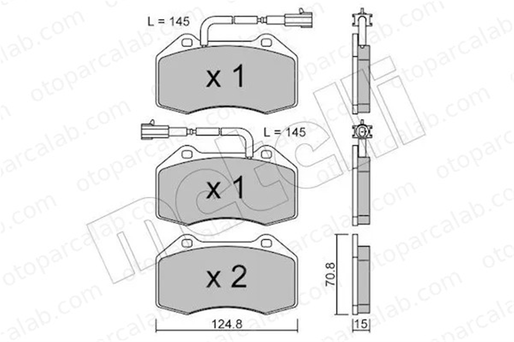 FIAT ORJINAL 77366718 Fren Disk Balata Ön ABARTH 500 / 595 / 695 500C / 595C / 695C 77366718 51934099