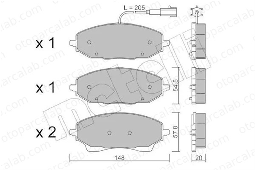 FIAT ORJINAL 77369187 Fren Disk Balata Ön CITROËN JUMPER II Panelvan/Van | RELAY FIAT DUCATO Panelvan/Van 77369187