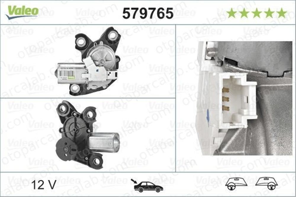 FIAT ORJINAL 9840123880 Silecek Mekanizma Motoru Arka PEUGEOT PARTNER Kasa/büyük limuzin CITROËN BERLINGO Kasa/büyük limuzin 9840123880