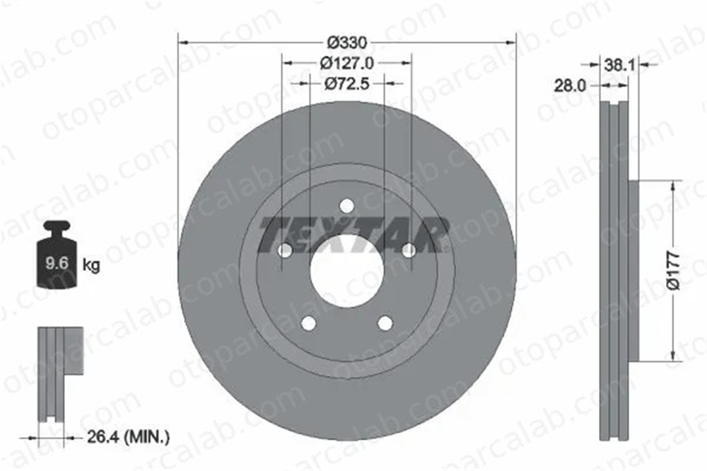 FIAT ORJINAL K04779712AA Fren Disk Ayna Ön Sağ ve Sol FIAT FREEMONT CHRYSLER GRAND VOYAGER V K04779712AA 4779712AA