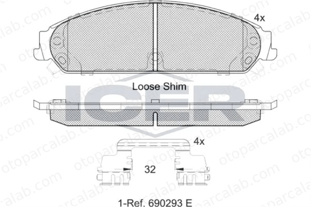 FIAT ORJINAL K05142558AD Fren Disk Balata Ön CHRYSLER 300C 300C Touring K05142558AD 5142558AA