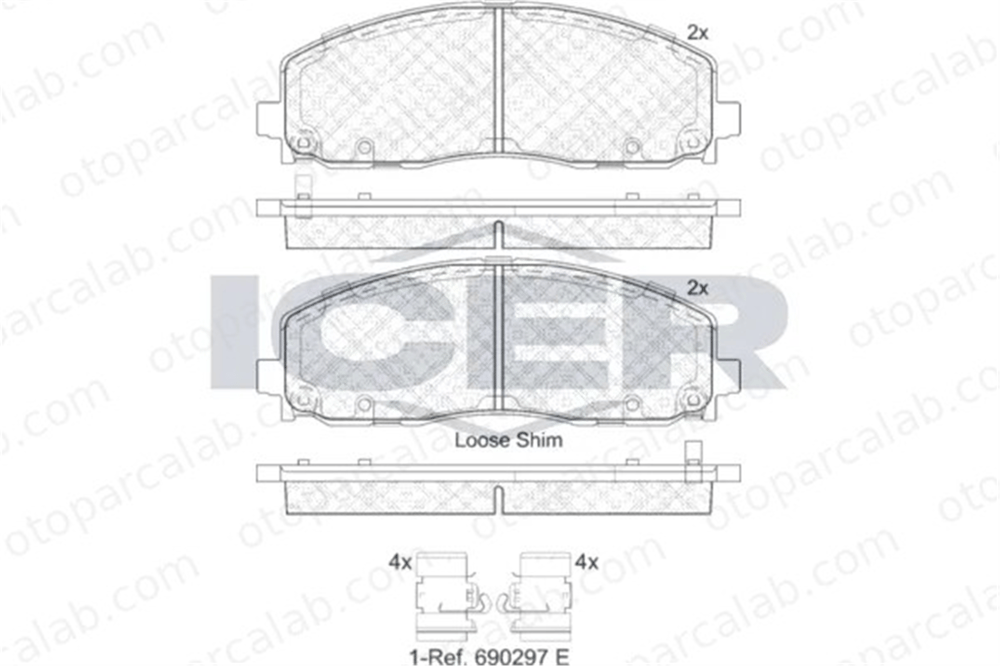 FIAT ORJINAL K68159579AB Fren Disk Balata Ön FIAT FREEMONT CHRYSLER GRAND VOYAGER V K68159579AB 68144163AA