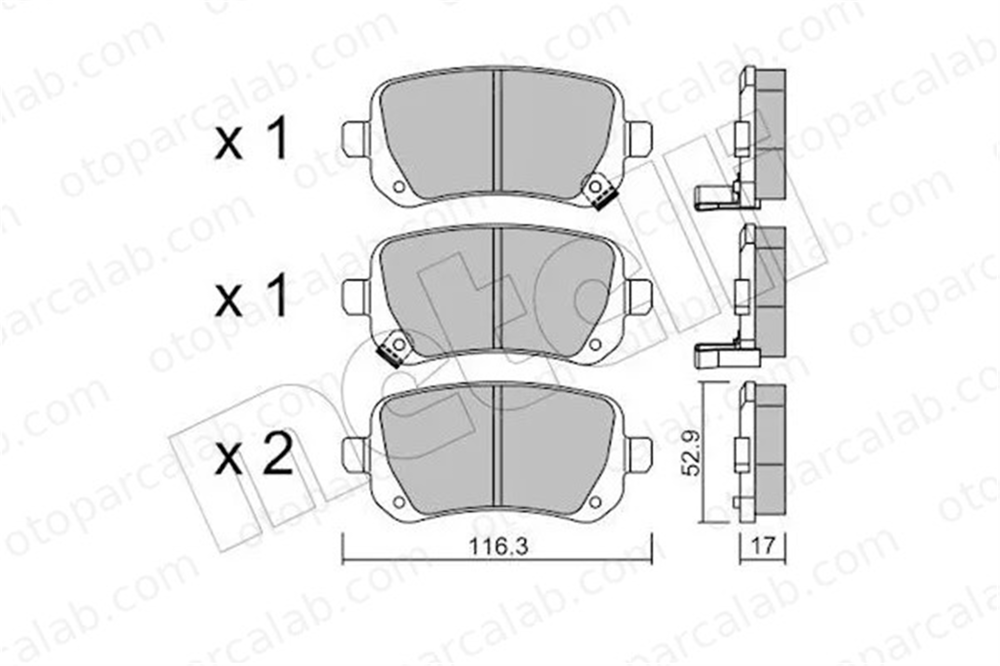 FIAT ORJINAL K68192439AB Fren Disk Balata Ön DODGE JOURNEY FIAT FREEMONT K68192439AB 68029887AA