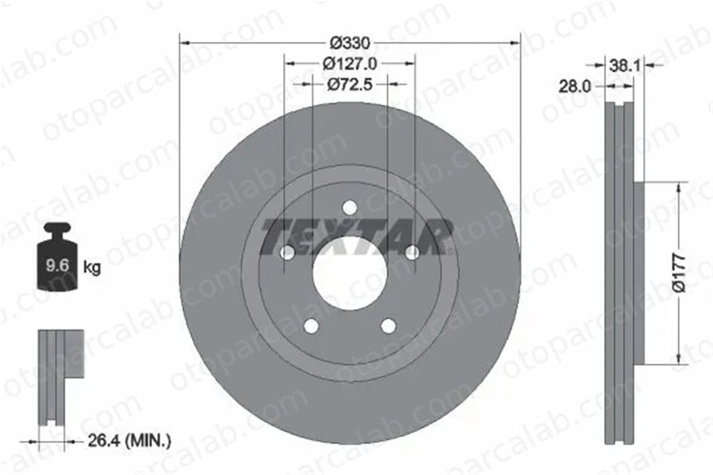FIAT ORJINAL K68227774AA Fren Disk Ayna Ön Sağ ve Sol FIAT FREEMONT CHRYSLER GRAND VOYAGER V K68227774AA 4779712AA