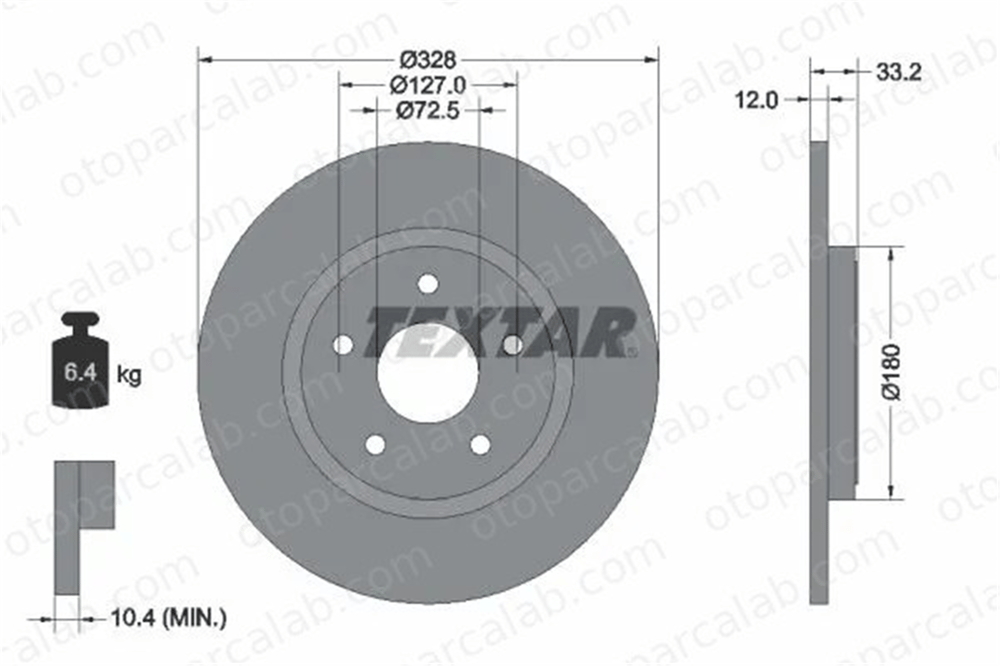 FIAT ORJINAL K68227800AA Fren Disk Ayna Arka Sağ ve Sol DODGE JOURNEY CHRYSLER GRAND VOYAGER V K68227800AA 4779713AA