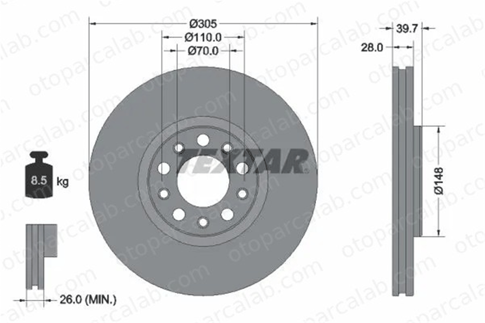 FIAT ORJINAL K68254087AB Fren Disk Ayna Ön Sağ ve Sol FIAT 500X JEEP RENEGADE SUV K68254087AB 51937304