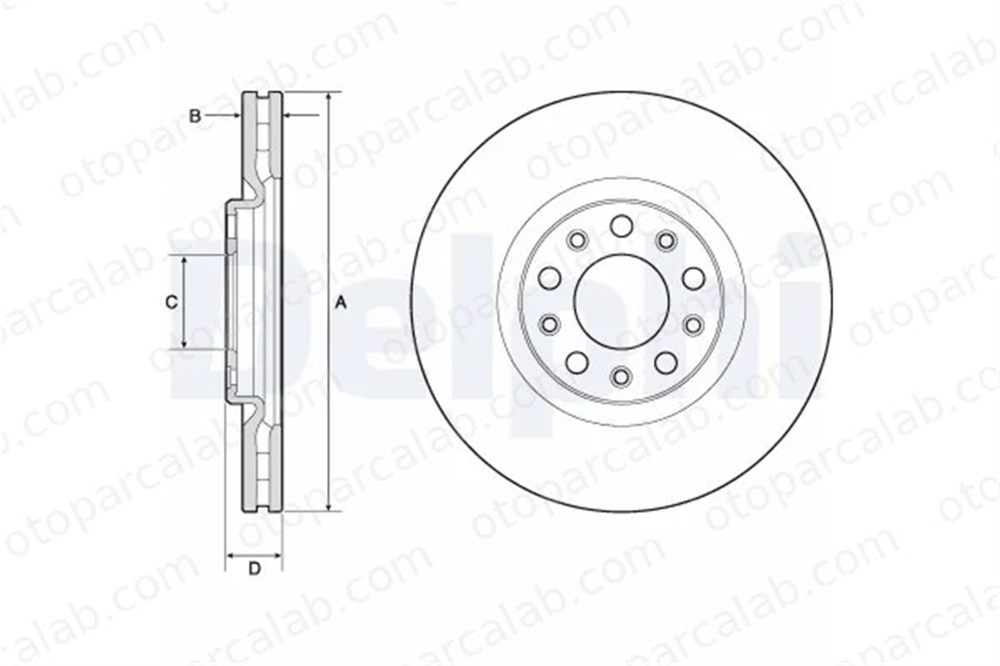 FIAT ORJINAL K68416949AA Fren Disk Ayna Ön Sağ ve Sol FIAT 500X JEEP RENEGADE SUV K68416949AA 51937304