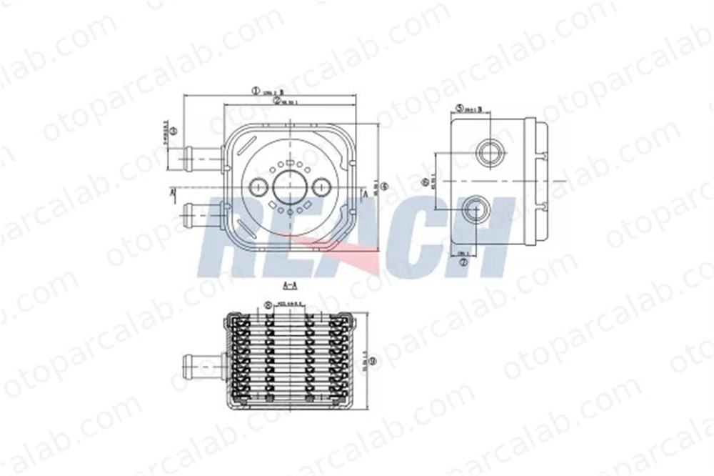FITPART FIT04010037W Motor Yağ Soğutucu AUDI A6 C5 Avant A6 C5 28117021C 28117021E