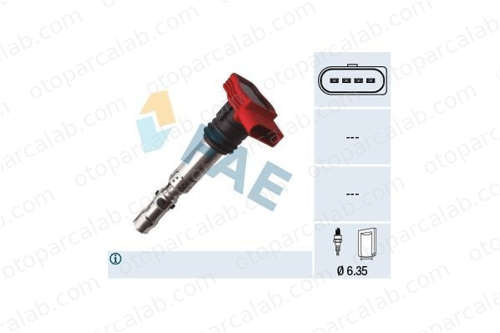 FITPART FIT12005051W Ateşleme Bobini AUDI A4 B6 Avant A4 B6 6C905115B 06C 905 115 B