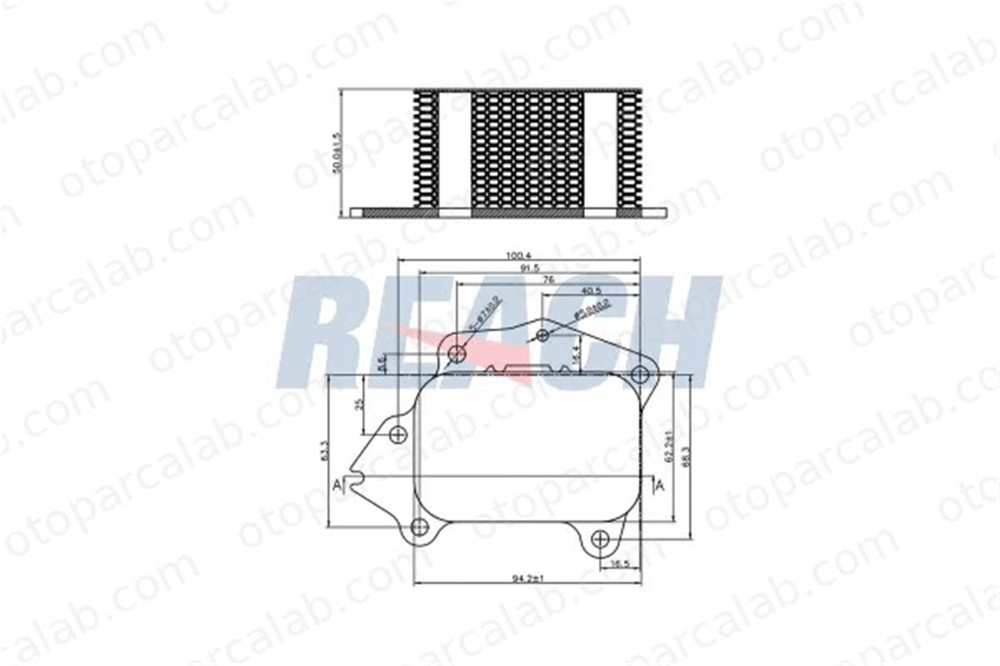 FOMOCO AV6Q6L625AA Motor Yağ Soğutucu PEUGEOT PARTNER Kasa/büyük limuzin CITROËN BERLINGO Kasa/büyük limuzin AV6Q6L625AA 1103L0