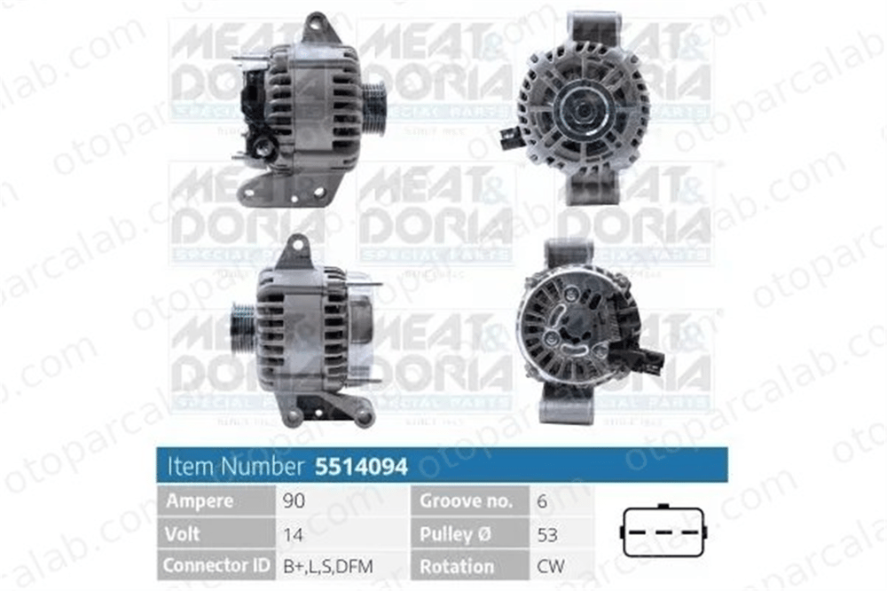FORD ORJINAL 1S7T10300DF Alternatör FORD MONDEO III MONDEO III Sedan 1S7T10300DF 1120211