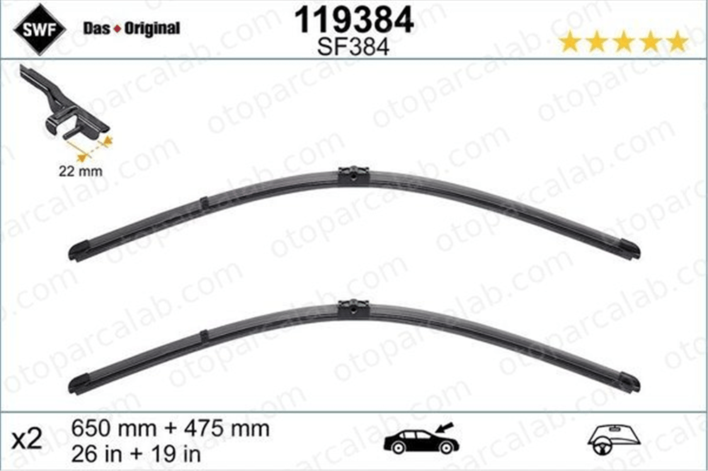 FORD ORJINAL 3M51S17528AA Silecek Süpürgesi Ön VOLVO V60 I V70 III 3M51S17528AA 1537074