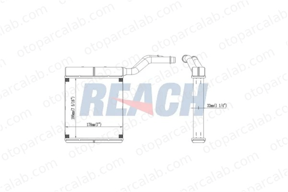 FORD ORJINAL 3M5H18B539CB Kalorifer Radyatörü FORD FOCUS II VOLVO V50 3M5H18B539CB 1253187