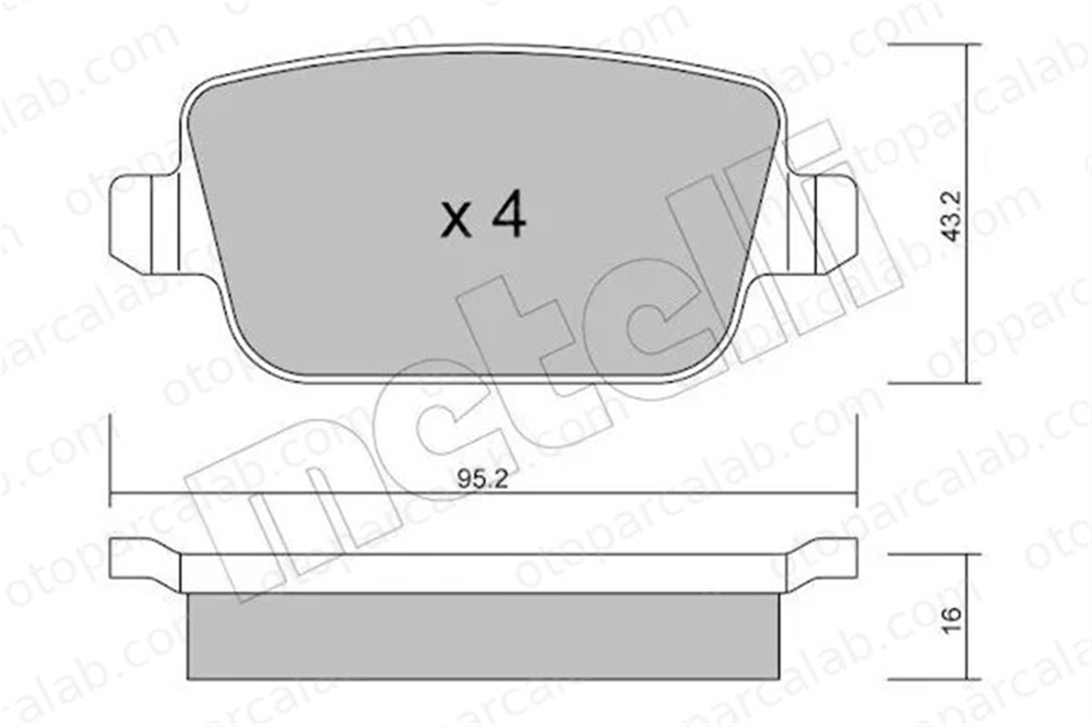 FORD ORJINAL 6G912M008GF Fren Disk Balata Arka FORD MONDEO IV MONDEO IV Turnier 6G912M008GF 1438867