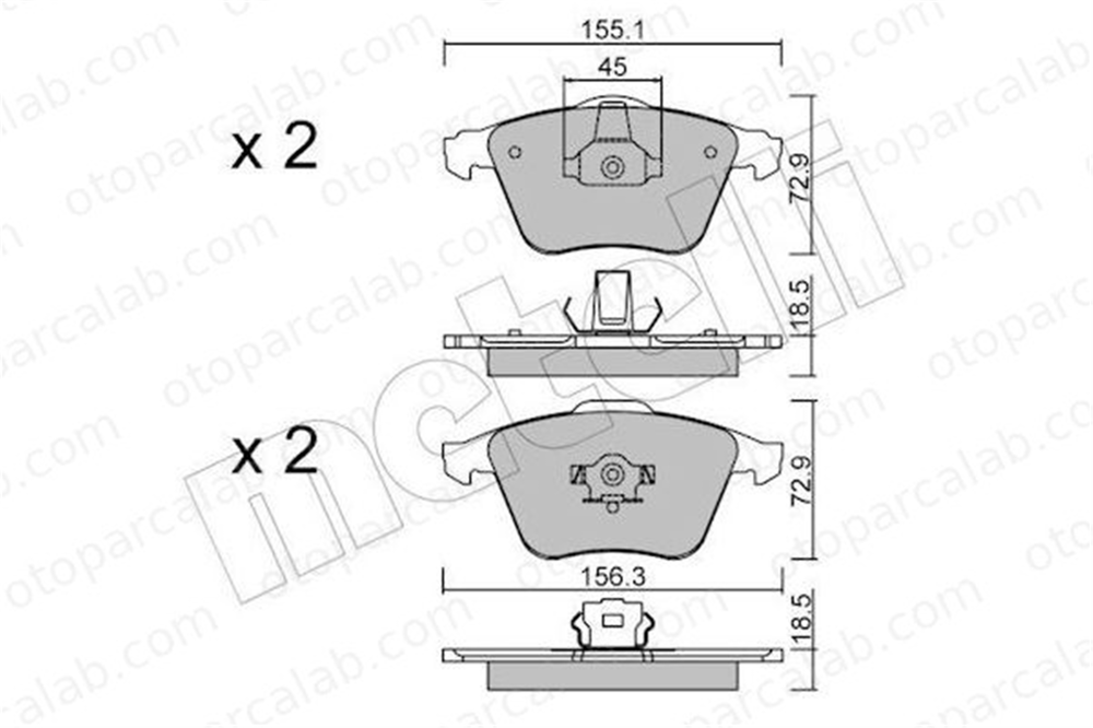 FORD ORJINAL 6G92K021CC Fren Disk Balata Ön VOLVO C70 II Cabrio OPEL VECTRA C GTS 1368558 93188031