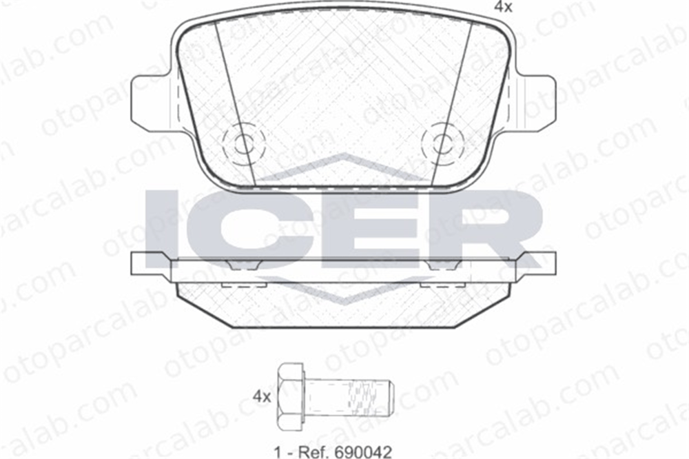FORD ORJINAL 6G9J2M008GB Fren Disk Balata Arka VOLVO S80 II V70 III ME6G9J2M008GB 1439867