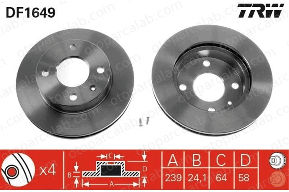 FORD ORJINAL 87BX1125S1A Fren Disk Ayna Ön Sağ ve Sol FORD SIERRA II SIERRA II Turnier 87BX1125S1A 5022659